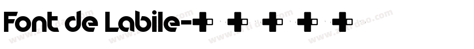 Font de Labile字体转换